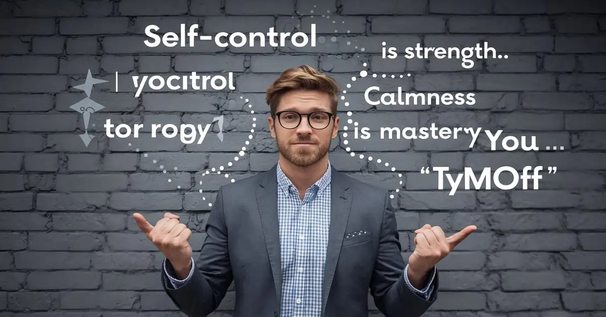 Self-control is strength. Calmness is mastery. you - tymoff