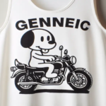 Livin the Dream Snoopy White Tank Top Motorcycle