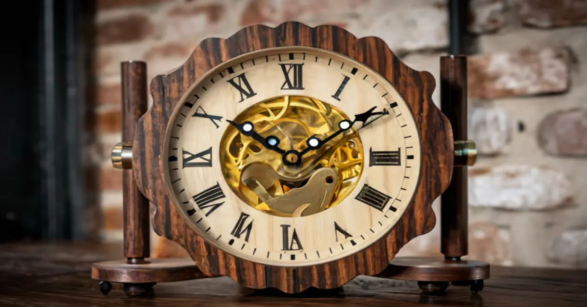 Romba Wood Gear Clocks