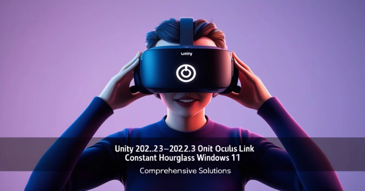 Unity 2022.3 Oculus Link Constant Hourglass Windows 11